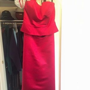Red prom dress or bridesmaid dress 2 pieces